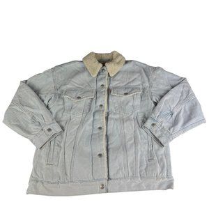 Levi's Silvertab Loose Light Blue Denim Trucker Jacket Men's Size S